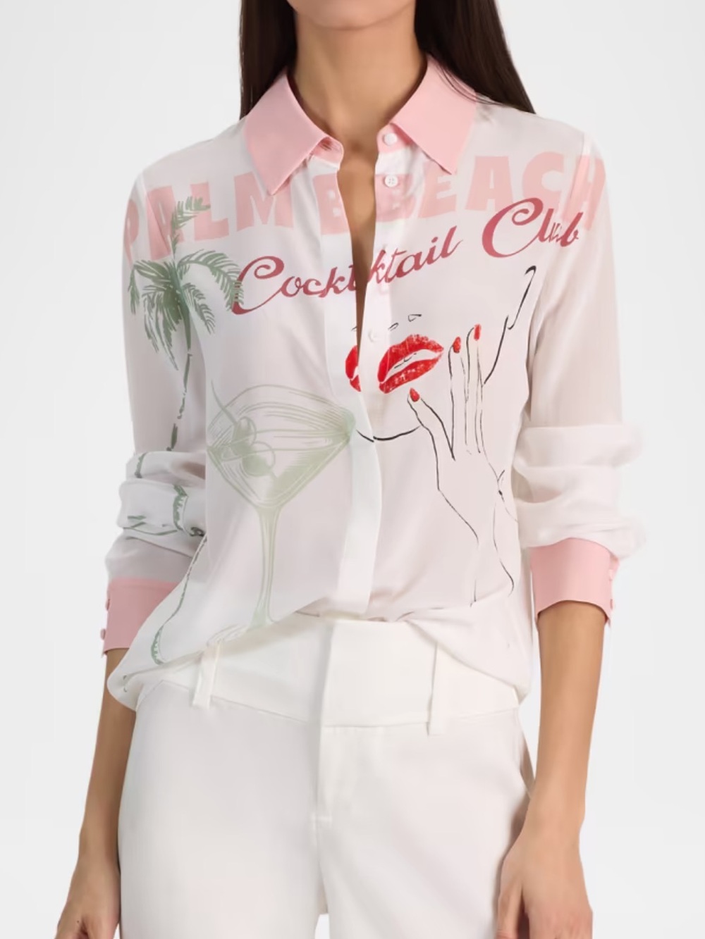 New Alice and Olivia Willa “cocktail club” blouse